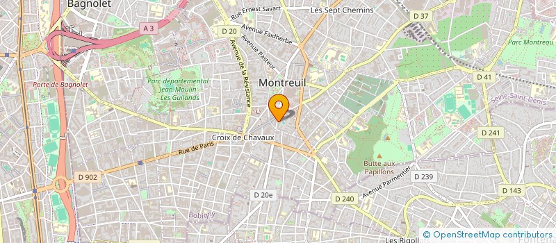 localisation de l'entreprise AGENT INTERVENTION GARDIENNAGE LUTTE EXPERT à MONTREUIL
