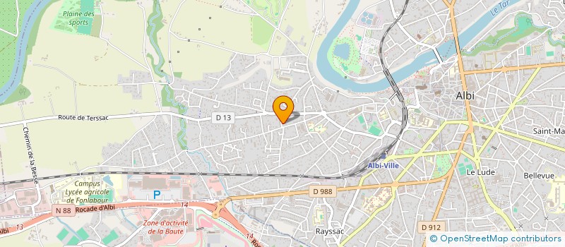 localisation de l'entreprise AGENT MC E2J  ALBI