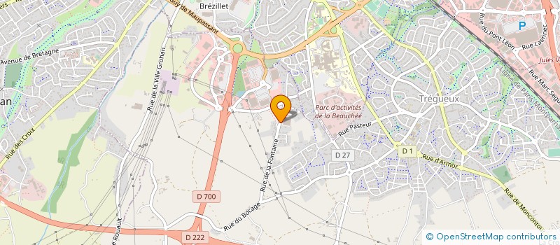 localisation de l'entreprise AGENTS DE PREVENTION ET SECURITE EN BRETAGNE à TREGUEUX