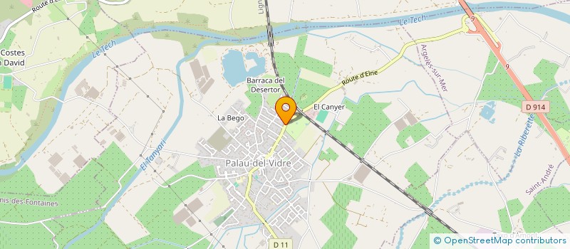 localisation de l'entreprise AGENTS GENERAUX D ASSURANCE PASCAL ABOAB ET PIERRE GALEOTA  PALAU-DEL-VIDRE