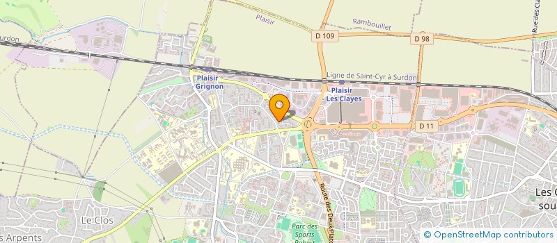 localisation de l'entreprise AGENTVUE à PLAISIR