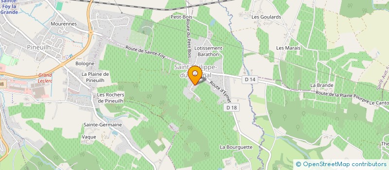 localisation de l'entreprise AGEO  SAINT-PHILIPPE DU SEIGNAL