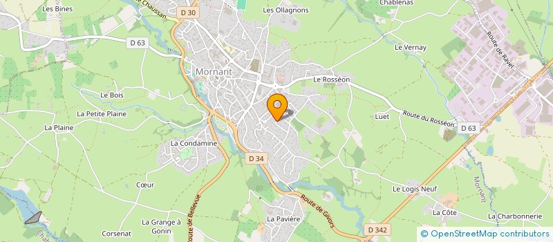 localisation de l'entreprise AGEO PREVOYANCE CONSEIL CENTRE EST  MORNANT