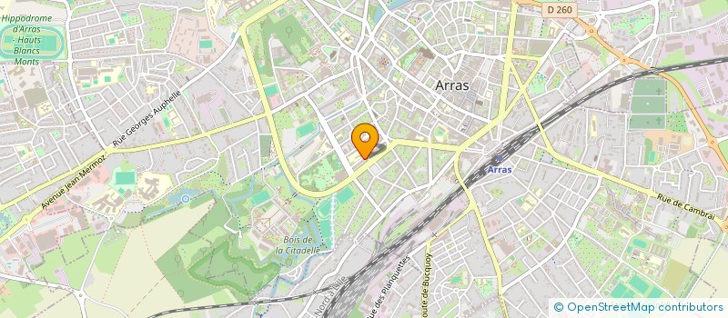 localisation de l'entreprise AGEOS à ARRAS