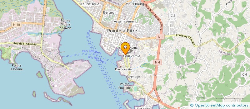 localisation de l'entreprise AGEPTA à POINTE A PITRE