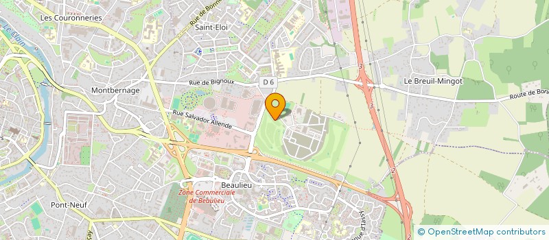 localisation de l'entreprise AGERA à POITIERS