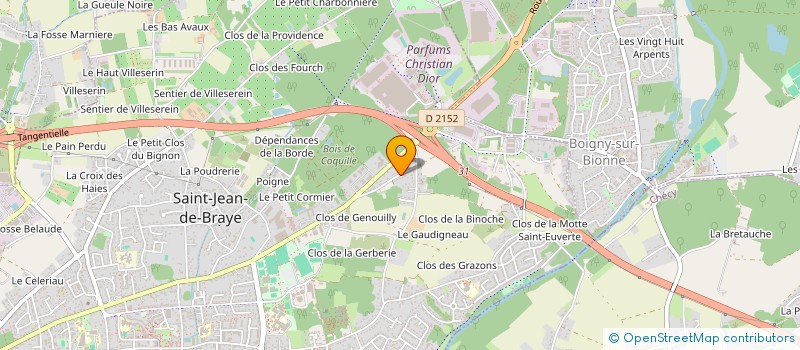 localisation de l'entreprise AGERES à SAINT-JEAN-DE-BRAYE