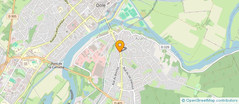 localisation de l'entreprise AGERIS à DOLE