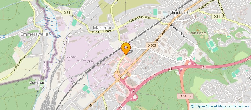localisation de l'entreprise AGERTEC à FORBACH