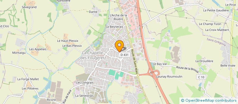 localisation de l'entreprise AGES ET SOLIDARITE à LA CHAPELLE-DES-FOUGERETZ