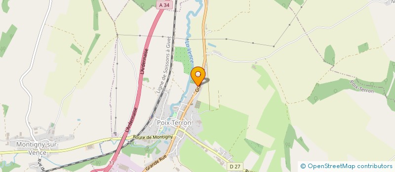 localisation de l'entreprise AGESA08  POIX-TERRON