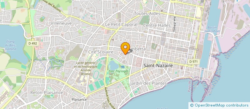 localisation de l'entreprise AGESBE à SAINT-NAZAIRE