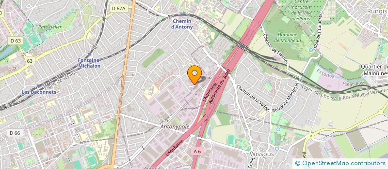 localisation de l'entreprise AGESCOM à ANTONY
