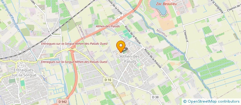 localisation de l'entreprise AGESEP 84 à ALTHEN-DES-PALUDS