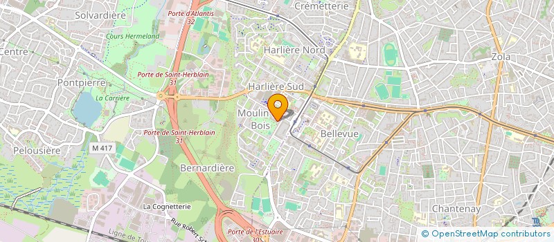 localisation de l'entreprise AGESTION  ST-HERBLAIN