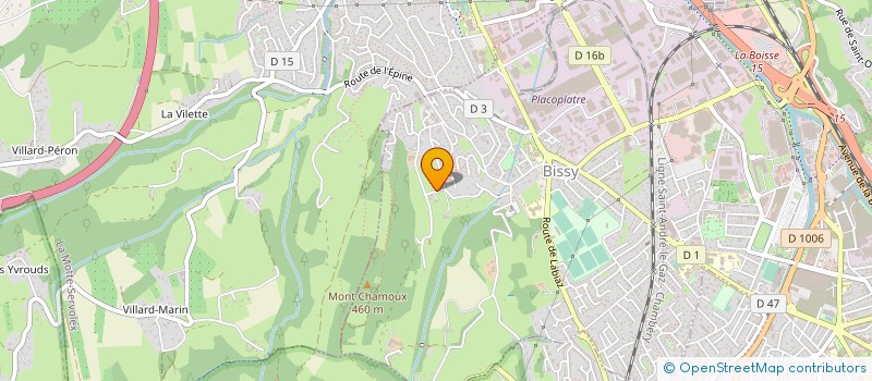 localisation de l'entreprise AGETEX à CHAMBERY