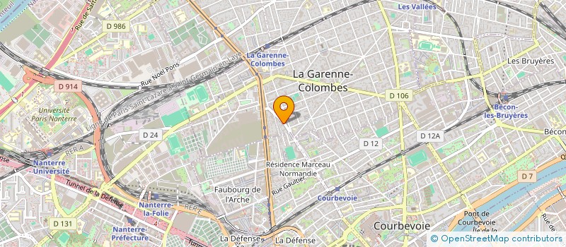 localisation de l'entreprise AGETI à LA GARENNE-COLOMBES