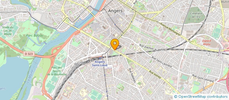 localisation de l'entreprise AGEVAL FORMATIONS à ANGERS