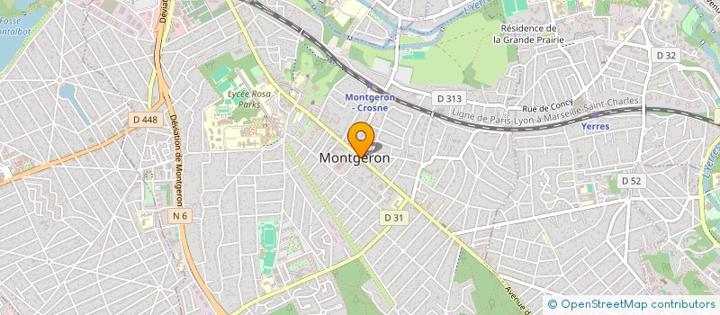 localisation de l'entreprise AGEVAL IMMO à MONTGERON