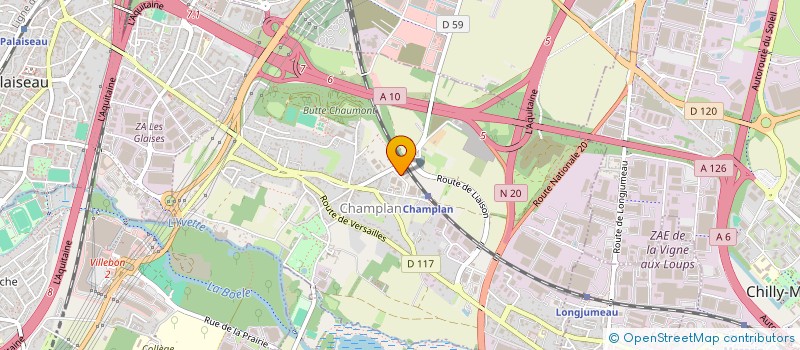 localisation de l'entreprise AGEXCO AUDIT EXPERT COMPTABLE à CHAMPLAN