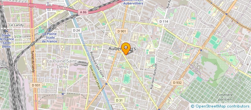 localisation de l'entreprise AGEXIA à AUBERVILLIERS