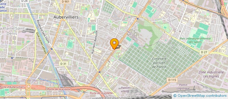 localisation de l'entreprise AGEXO à AUBERVILLIERS