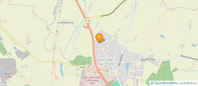 localisation de l'entreprise AGF  SAINT-LEGER-SOUS-CHOLET