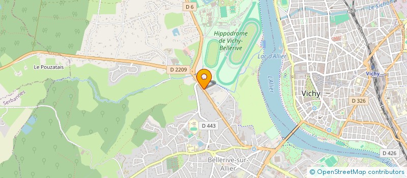 localisation de l'entreprise AGF FACADES à BELLERIVE-SUR-ALLIER