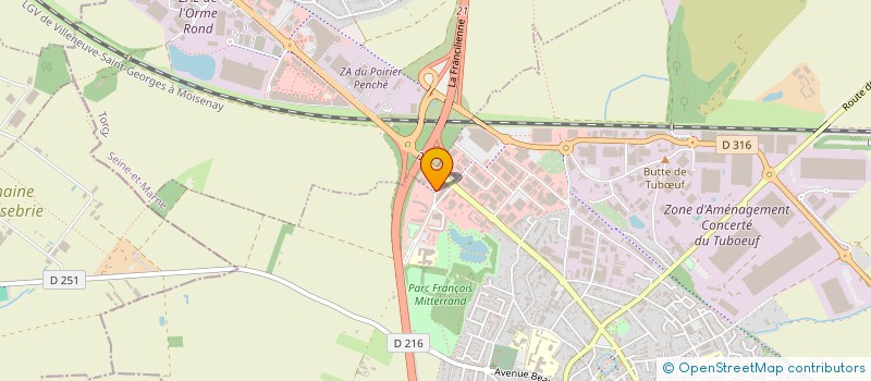 localisation de l'entreprise AGF IMMO  BRIE-COMTE-ROBERT