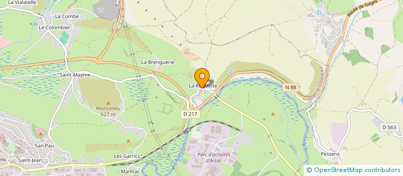 localisation de l'entreprise AGF IMMOBILIER  ONET-LE-CHATEAU