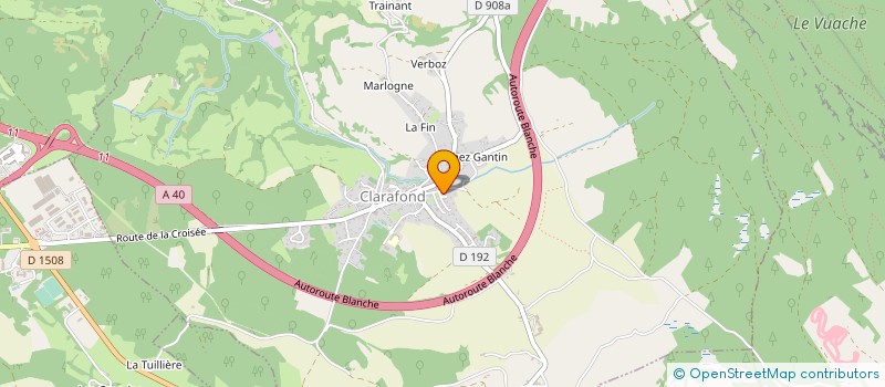 localisation de l'entreprise AGFCAM  CLARAFOND-ARCINE