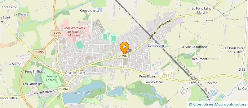 localisation de l'entreprise AGFG  COMBOURG