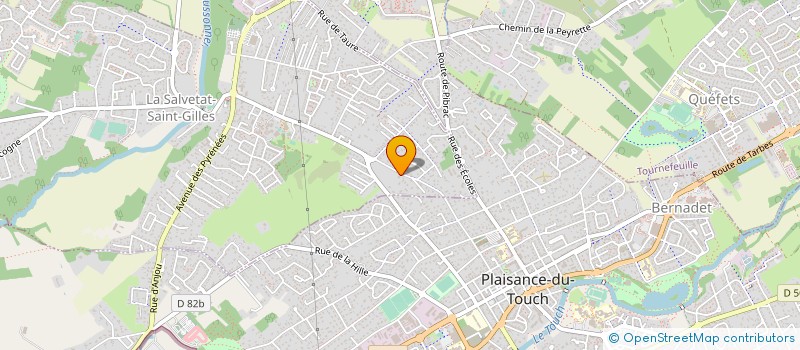 localisation de l'entreprise AGFIH  LA SALVETAT-SAINT-GILLES