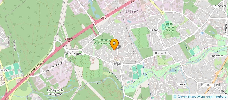 localisation de l'entreprise AGFIS à CANEJAN