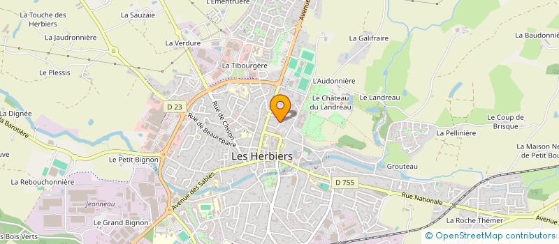 localisation de l'entreprise AGFL DIFFUSION à LES HERBIERS