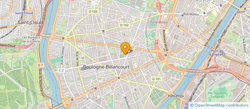localisation de l'entreprise AGFM à BOULOGNE-BILLANCOURT