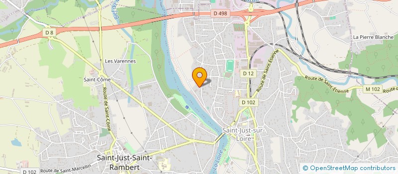 localisation de l'entreprise AGFM  SAINT-JUST-SAINT-RAMBERT