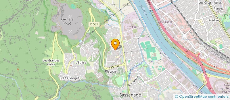 localisation de l'entreprise AGG  SASSENAGE