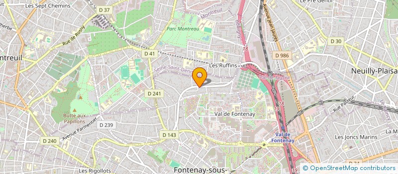 localisation de l'entreprise AGGC à FONTENAY-SOUS-BOIS