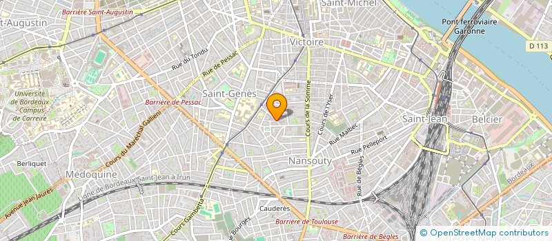 localisation de l'entreprise AGGELOS à BORDEAUX