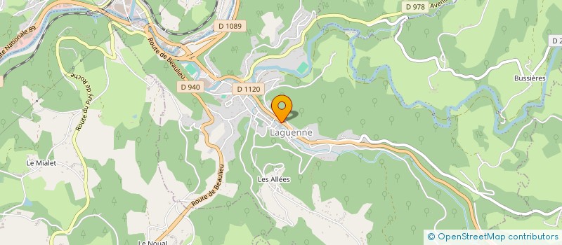 localisation de l'entreprise AGGENA à LAGUENNE-SUR-AVALOUZE