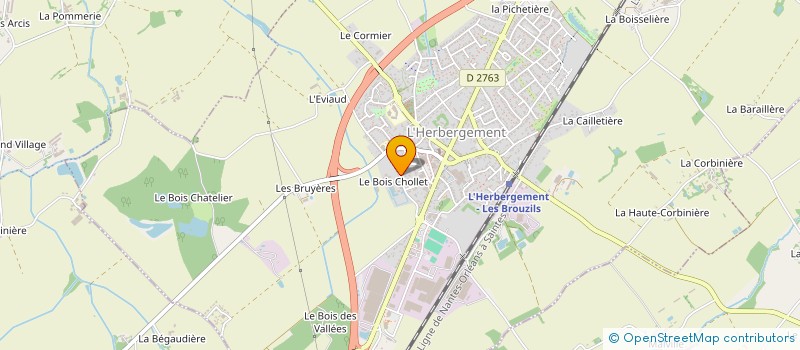 localisation de l'entreprise AGGEOL  L'HERBERGEMENT