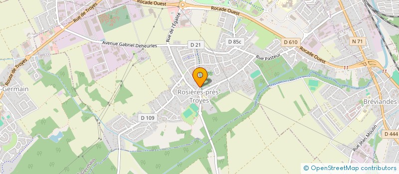 localisation de l'entreprise AGGI  ROSIERES-PRES-TROYES