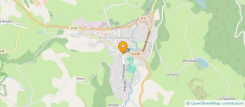 localisation de l'entreprise AGGIR 15 (ASSOCIATION DES DIRECTEURS D EHPAD PUBLICS) à RIOM-ES-MONTAGNES