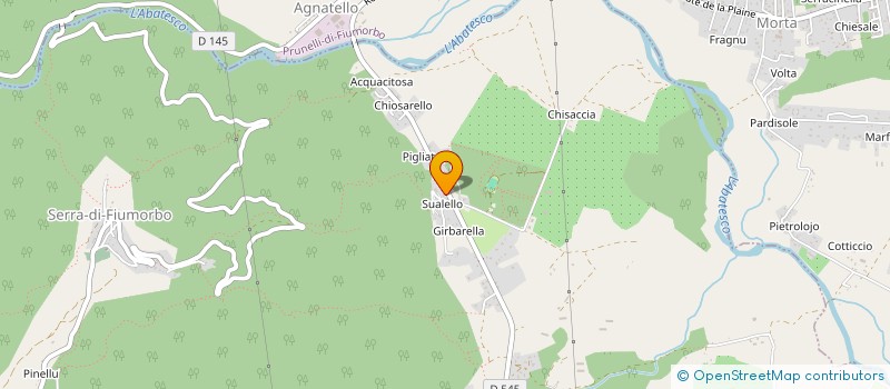 localisation de l'entreprise AGGLE à PRUNELLI DI FIUMORBO