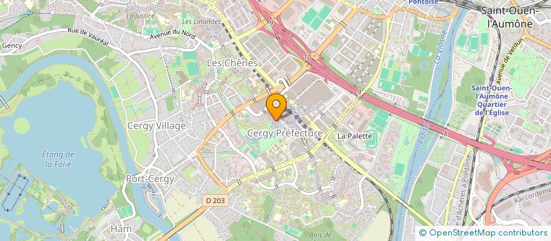 localisation de l'entreprise AGGLO'SPORTS  CERGY