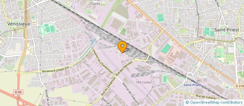 localisation de l'entreprise AGGLOMERES MATERIAUX CARRIERES à SAINT-PRIEST