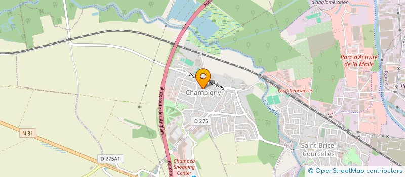 localisation de l'entreprise AGGRUM à CHAMPIGNY