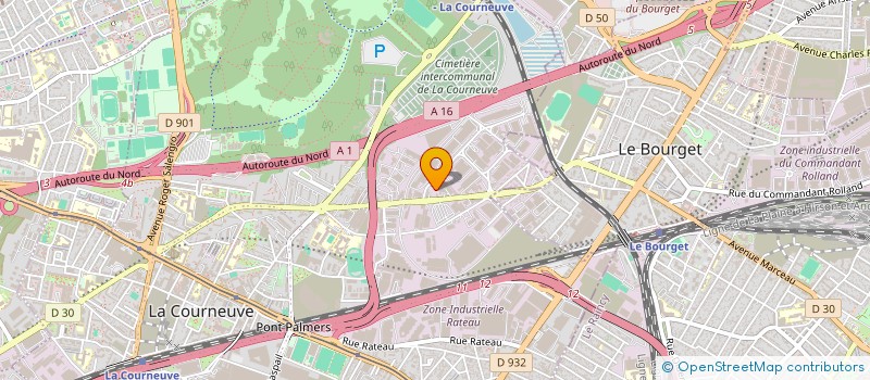 localisation de l'entreprise AGGTECH à LA COURNEUVE