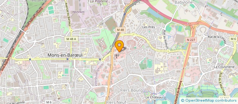 localisation de l'entreprise AGH AUTOMOBILE à RONCQ